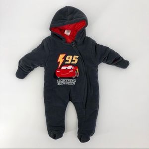 DISNEY Lightening McQueen bunting snowsuit 3-6 m